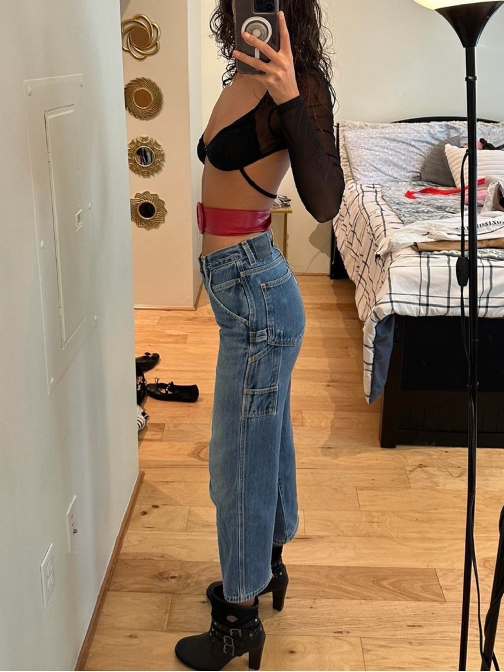 Levi's Blue High-Rise Jeans - Picture 2 of 4